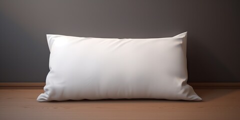 AI Generated. AI Generative. Clean white nap sleeping pillow mock up. Graphic Art