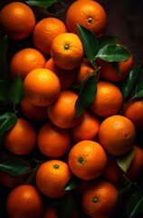 Fresh oranges background.