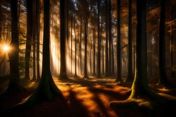 light in the forest