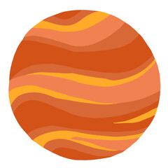 Planet cartoon illustration