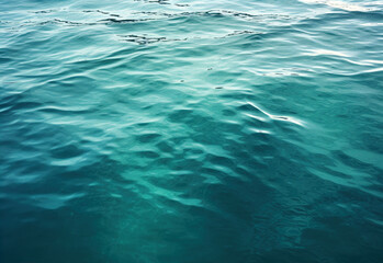 Fototapeta premium Aerial view to ocean waves. Abstract water surface of ocean. Stormy water background. Created with Generative AI