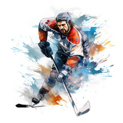 hockey player in action