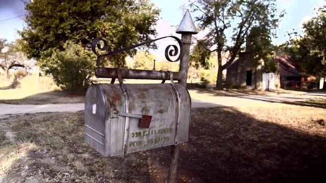 American postbox in mid west countryside