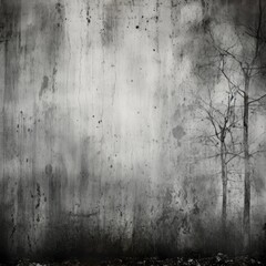Grunge textured wall background. Black and white tone. Generative ai.