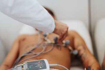 Experience professional cardiology care at our clinic. Our specialist analyzes cardiogram test...