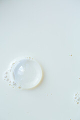 Obraz na płótnie Canvas Macro milk close-up texture,Close-up of bubble surface,milk