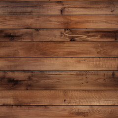 Wooden plank wall texture background. Brown wood planks. Generative ai.