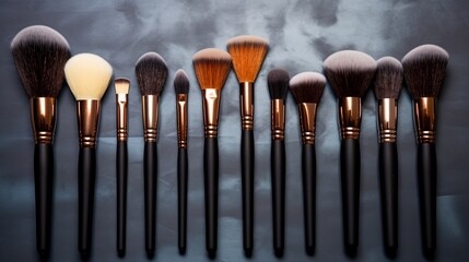 make up brushes generated by AI