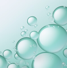 Bubbles of water with bubbles floating on top of it.