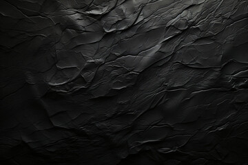 Black textured rock face with pronounced shadows