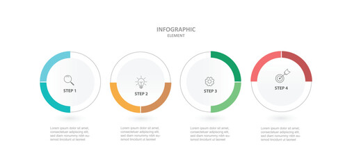 Infographic template design 