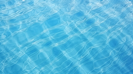 From a Higher Perspective Blue Water Ripples in the Pool