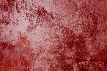 Dark red concrete wall as background. scary background is also scary