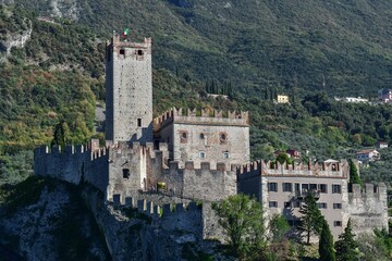 Fototapeta na wymiar Malcesine Castle on Lake Garda