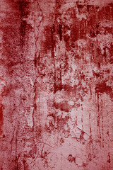 Dark red concrete wall as background. scary background is also scary