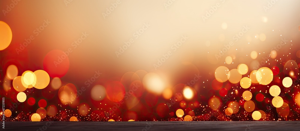 Canvas Prints background with bokeh effects creating a joyous atmosphere for christmas