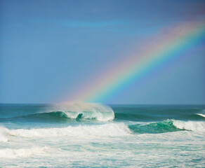 Rainbow Over Wave 