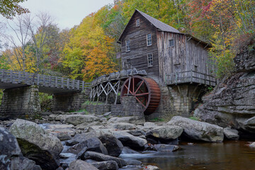 Babcock State Park and the Glade Creek Grist Mill in Autumn