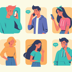 Digital Conversation Between Youths