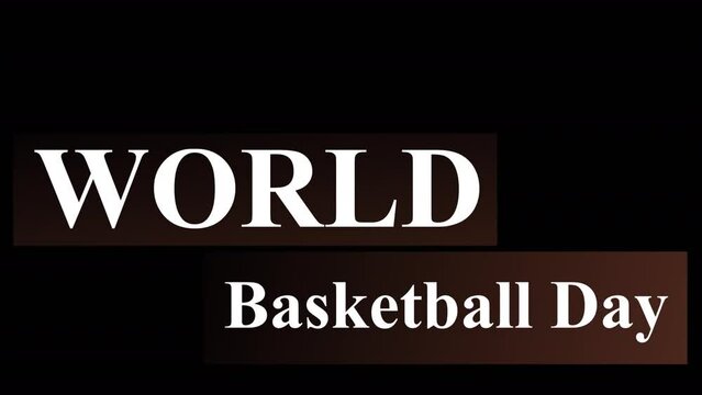 World Basketball Day - Lower third - HD - Alpha