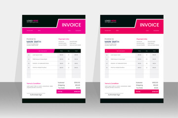 Modern Creative & Clean business style letterhead bundle. Modern and minimalist Company business letterhead template. Clean and professional corporate company business letterhead design.