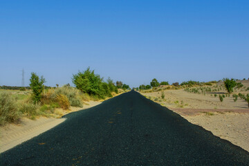 Road in the Thar desert