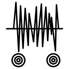 earthquake line icon