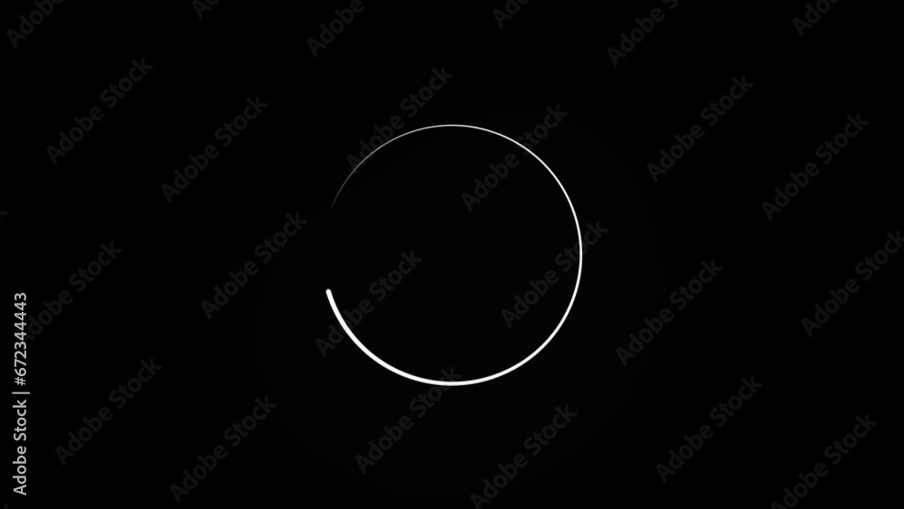 Poster a stock circle loading animation on the background .