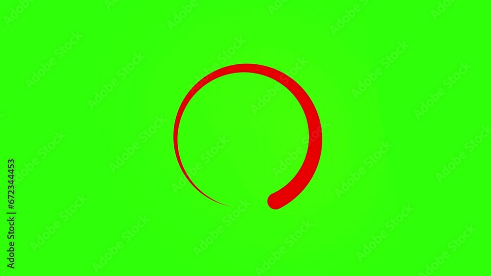 Poster a stock circle loading animation on the background .