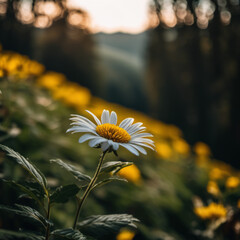 blühende Blume auf Hügel
