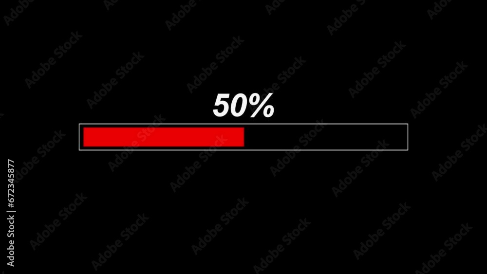 Poster futuristic progress loading bar 0-100% default 4k.