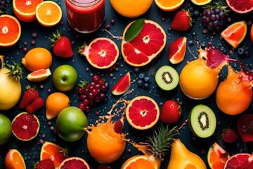 fruit and vegetable background