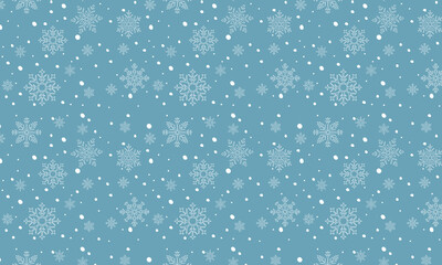 white and blue christmas seamless snowflake background