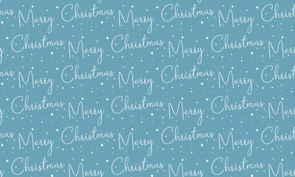 merry christmas seamless pattern with falling snow