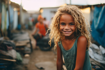 A girl in a brazilian slum