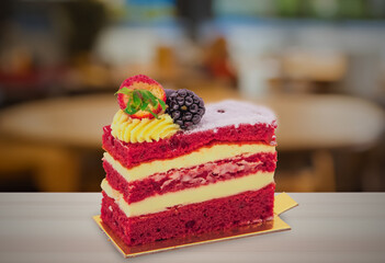 sweet, tasty, dessert, food, delicious, strawberry, homemade, baked, traditional, pastry, white, red, layer, berry, cake, gourmet, wedding, plate, birthday, party, background, closeup, celebration