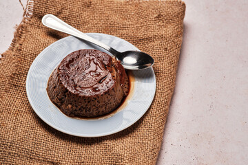 Delicious coffee flan dessert