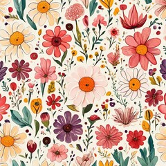 seamless pattern with flowers
flower background