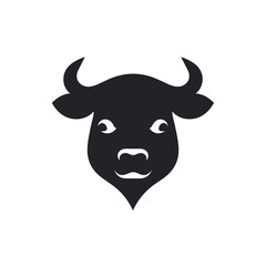 Schwarz-Weiß-Stier-Symbol