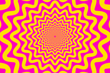 Starburst abstract Psychedelic background. vector illustration