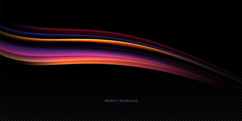 Neon speed lines. Dynamic light motion traces. Light trace wave, trace line.	 Futuristic lines for advertising, posters,	