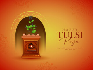 shubh Tulsi Vivah hindu festival template.