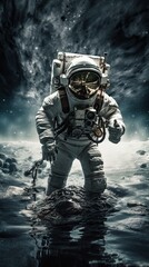 Obraz premium Astronaut floating in space