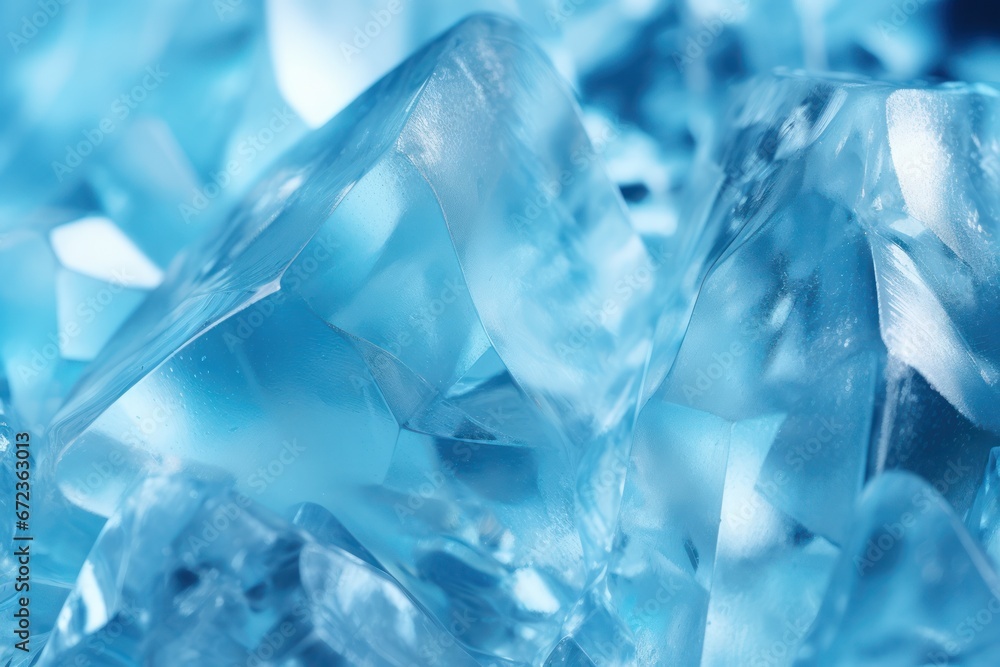 Poster translucent ice formations revealing intricate patterns, offering a refreshing and serene backdrop.