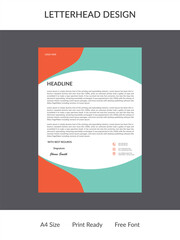 Letterhead Design Template 