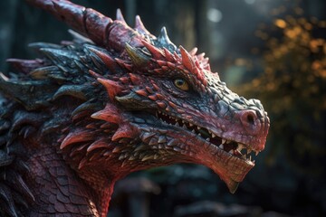 Enchanted Mystical Dragon Closeup