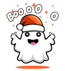 BooOoo cute Christmas ghost