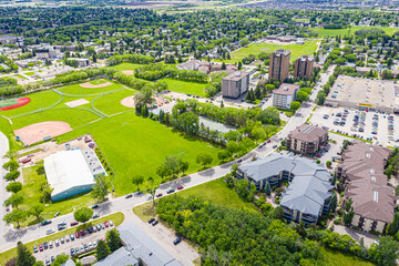 Nutana SC Aerial over Saskatoon, Canada