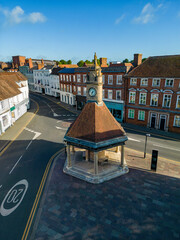 Aerial View of The Clock Tower in Newbury, Berkshire