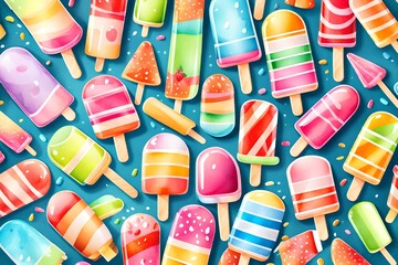 seamless background with candy